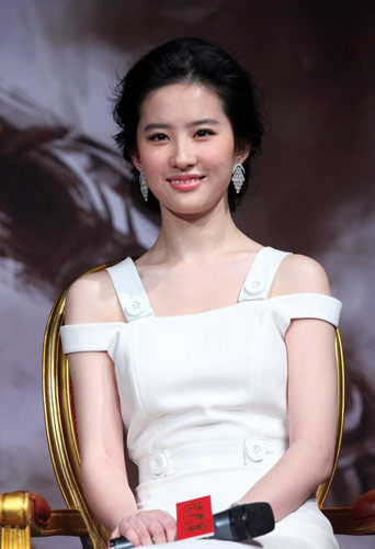 Liu Yifei in white