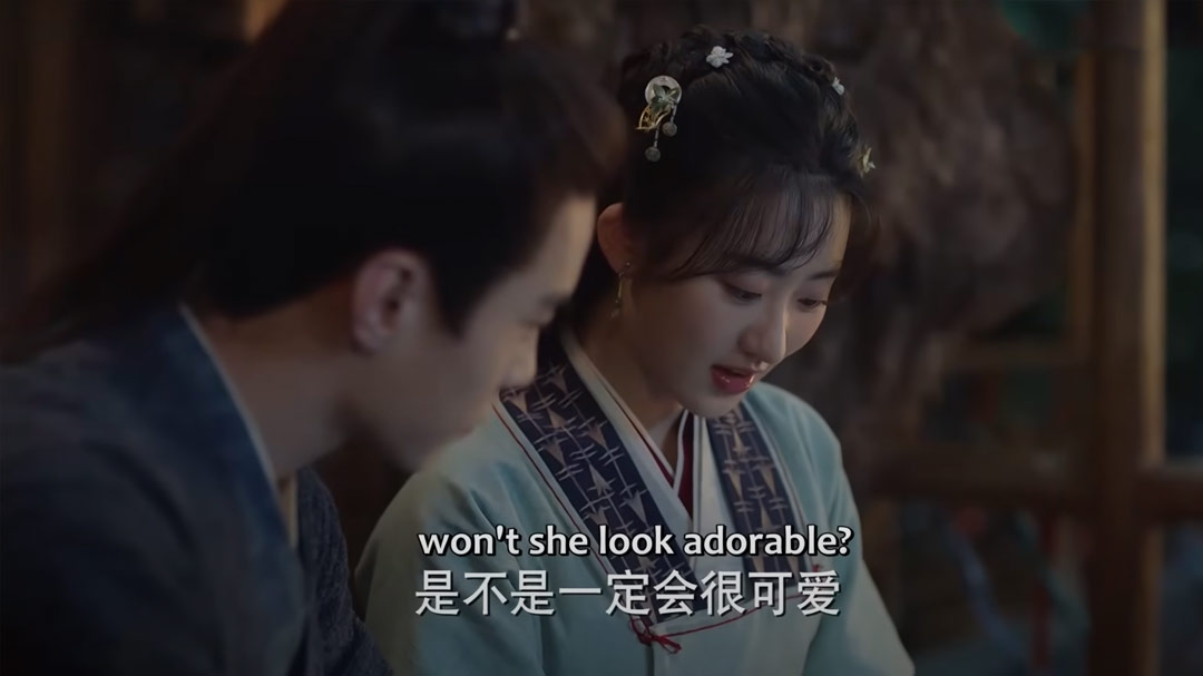 Li Xiaoyao and Zhao Ling'er (He Yu and Yang Yutong) in episode 39