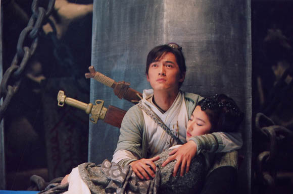 Li Xiaoyao (He Ge) and Zhao Ling'er (Liu Yifei) in Chinese Paladin 2005 drama